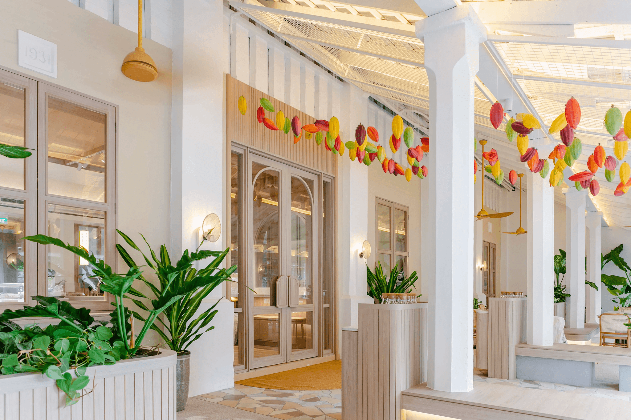 Storefront of chocolate shop