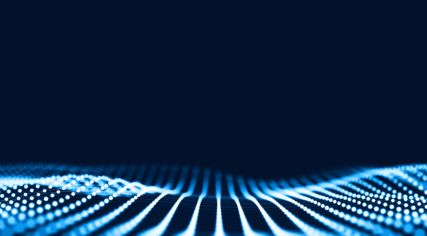 Particle field representing scale and possibility